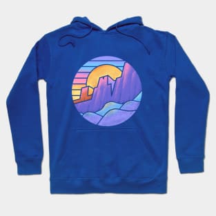 Blocky Mountains Hoodie